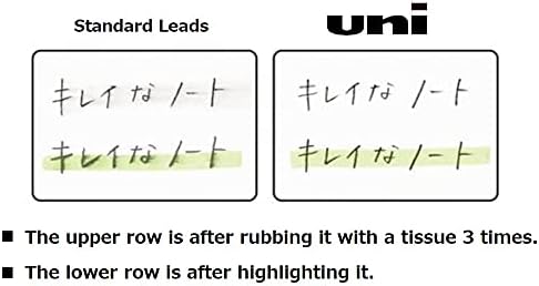 Uni Japan, Uni Mechanical Pencil Core Lead Refill Smudge-Proof 0.5 2B Sliding Case UL-S-0.5-402B 3 Packs 120pcs With Kanji LOVE Sticker