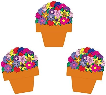 Hygloss Products Flower Pots Classroom Accents – Creative Teaching Resources – 7 Inches, 30 Pack