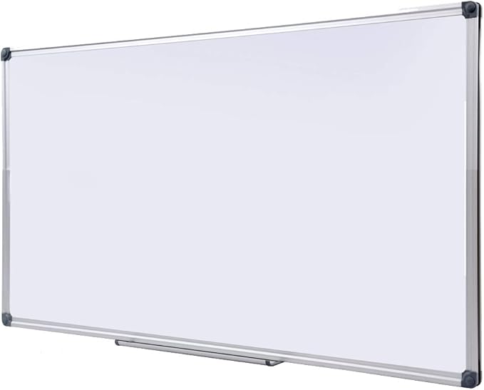 Premium 60"x 36" Multipurpose Magnetic Dry Erase Board with Aluminum Frame | Versatile Wall-Mounted Whiteboard with Pen Tray for Enhanced Office and Classroom Presentations & Collaborations
