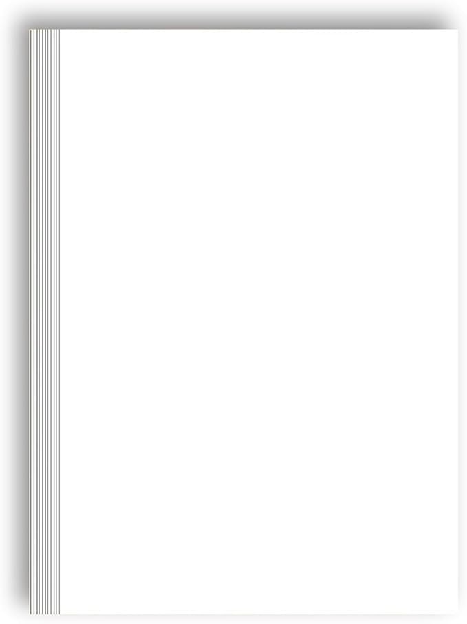 100 Sheets White Cardstock Thick Paper - Blank Heavy Weight 350gsm Cover Card Stock for Invitations,Stationery Printing,Scrapbooking,Crafts,DIY Cards, Paper Crafting (12x18 Inches)