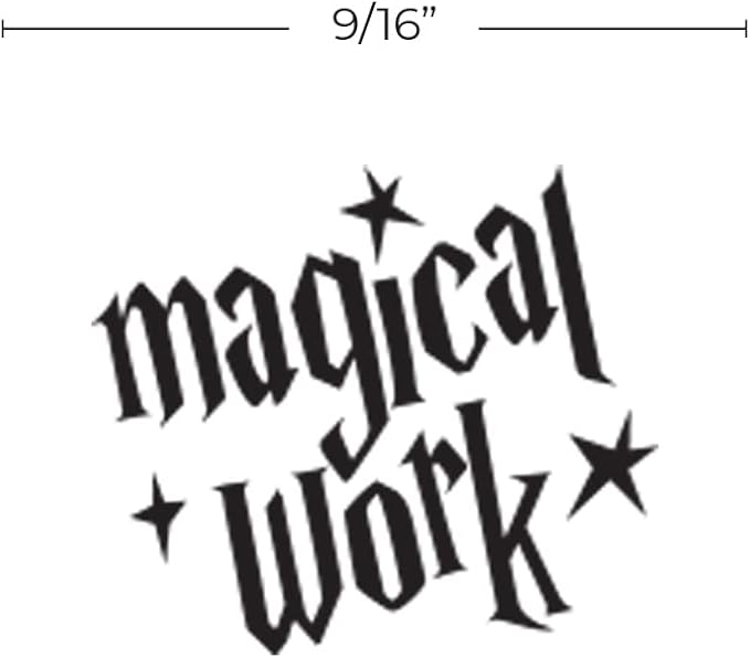 Magical Work! Stamp / 2000 Plus Self Inking Teacher Stamper/Black Ink Worksheet Stamp