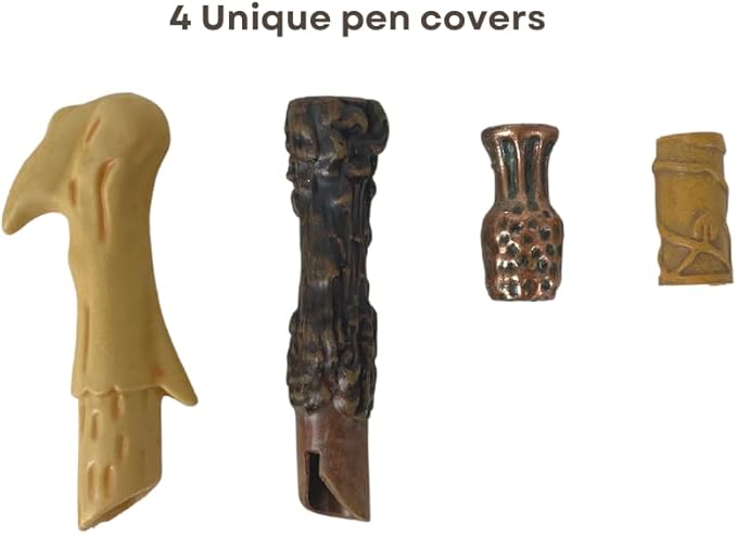 Harry Potter Wizarding World Wand Pens Set of 4 - Voldemort, Hermione, Dumbledore Wands