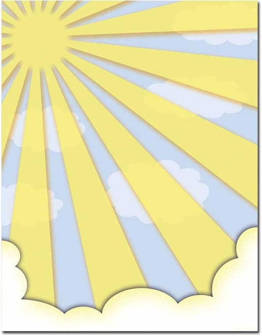 Sun Shiny Day Letterhead Laser & Inkjet Printer Paper, 25 pack