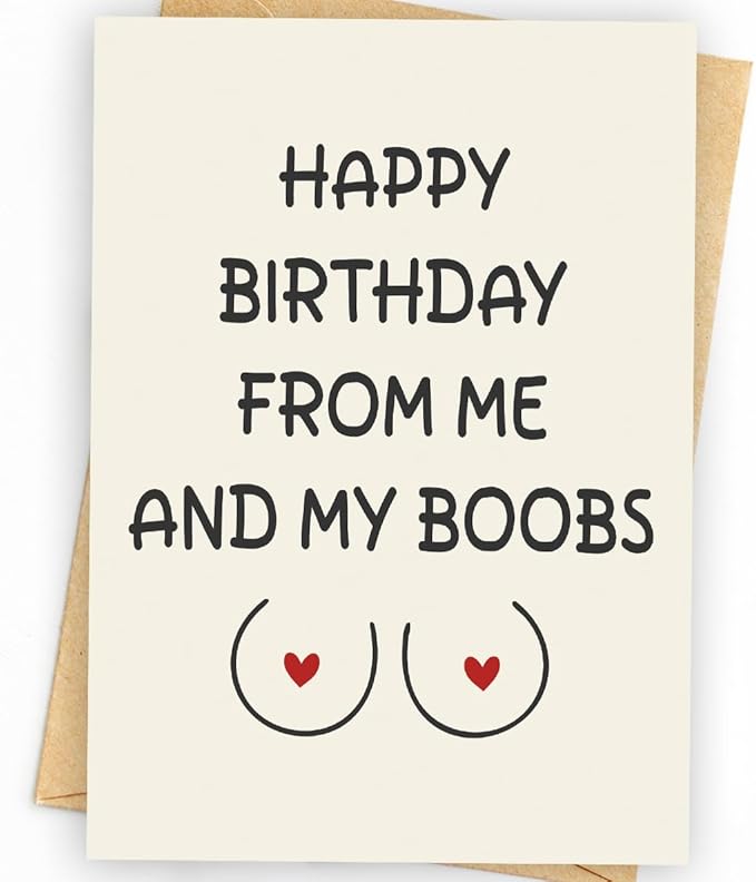 Humorous Birthday Card for Men, Husband, Boyfriend, and Him | Happy Birthday Gifts & Decorations for Men