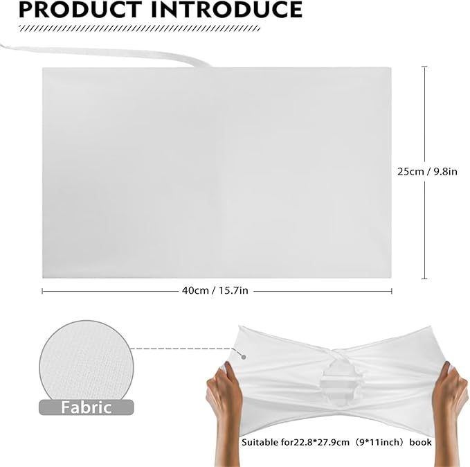 Gomyblomy Butterfly Floral Bible Book Covers for Women Girls Stretchable Book Sox Jumbo Book Cover 9 x 11 Inches Book Sleeve for Paperbacks Hardcovers, My Grace is Enough Print