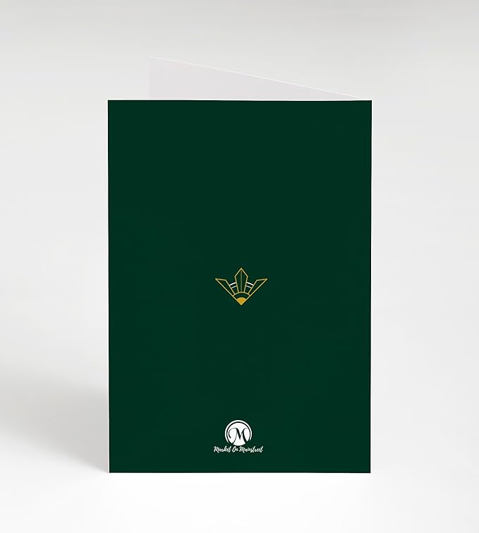 M Market On Mainstreet Christian Ordination Card w/Envelope, 5x7 inches, Made in the USA (Deacon- Forest Green)