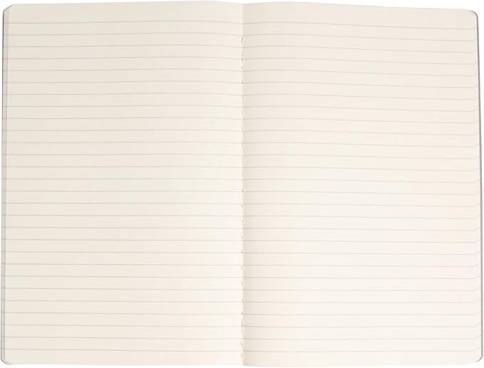 Simply Genius A5 Notebooks for Work, Travel, Business, School & More - College Ruled Notebook - Soft Cover Journal for Women & Men - Lined Note Books with 92 Pages, 5.5" x 8.3" (Gray, 30 Pack)