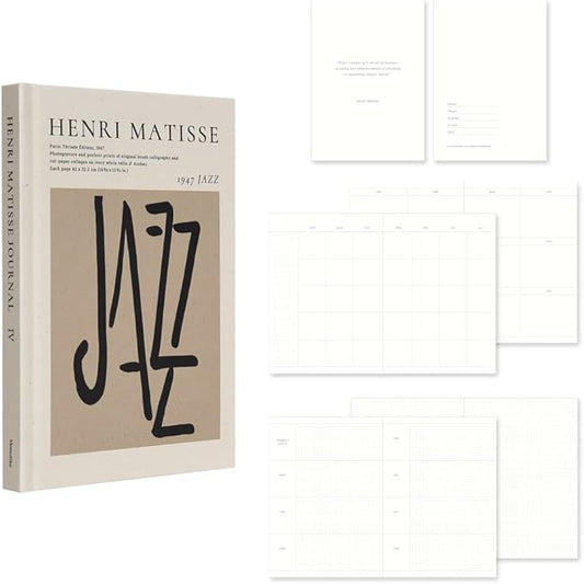 Monolike Hardcover Henri Matisse Diary, HENRI MATISSE JOURNAL Ⅳ - Academic Planner Weekly & Monthly Planner