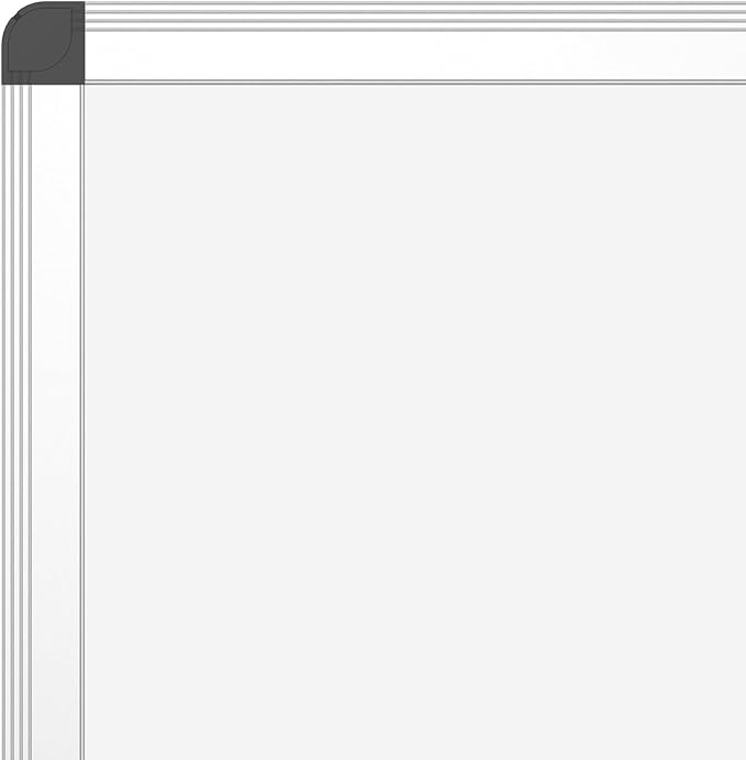 VIZ-PRO Dry Erase Board/Whiteboard, Non-Magnetic, Pack of 2, 8' x 4', Wall Mounted Board for School Office and Home