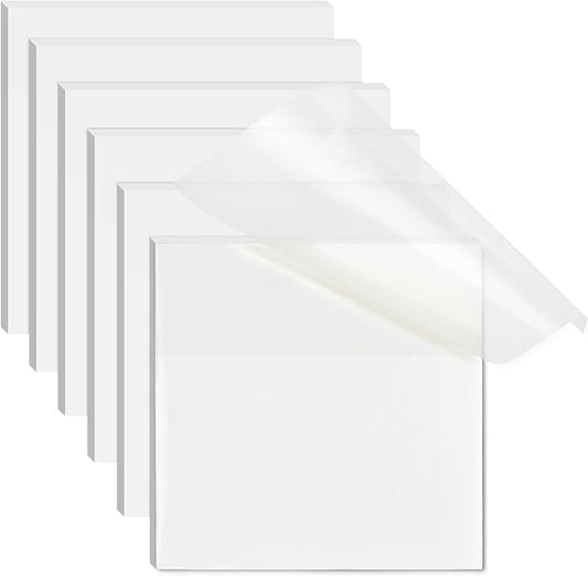 Transparent Sticky Notes, 3x3 inch Clear Sticky Notes, Self-Adhesive Waterproof Translucent Sticky Notes for Annotation College School and Office Supplies - 300 Sheets