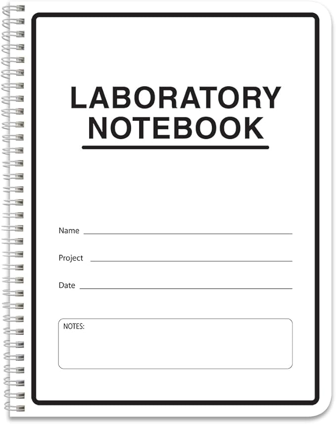 BookFactory Carbonless Lab Notebook (Scientific Grid Format) - Contains Carbon Copies 8.5" x 11", 75 Sets of Pages, 150 Sheets Total - Duplicator [Wire-O Bound] (LAB-075-WTG-D)