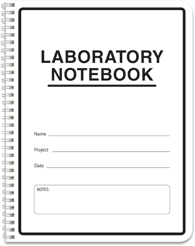 BookFactory Carbonless Lab Notebook/Laboratory Duplicator Book (Scientific Grid Format) - Contains Carbon Copies 8.5" x 11". 100 Sets of Pages, 200 Sheets Total [Wire-O Bound] (LAB-100-WTG-D)