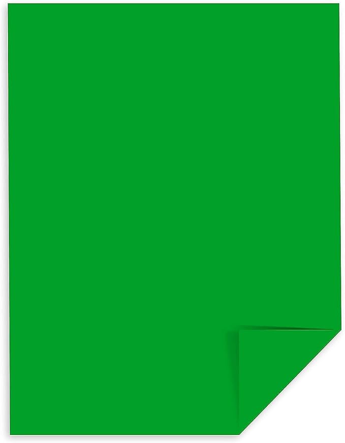 Neenah Paper 22541 Color Paper, 24lb, 8 1/2 x 11, Gamma Green, 500 Sheets
