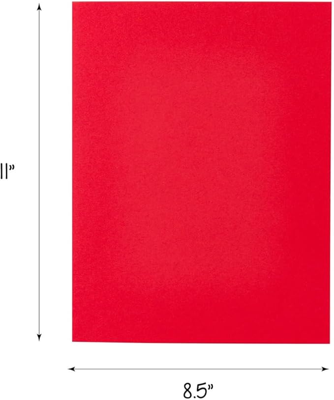 Hygloss Assorted Bright Colored Paper - 24 lb, 89 GSM, Acid-Free, Fade-Resistant, 8.5x11-Inch Letter Size Color Copy Paper, 96 Sheets, 12 Colors