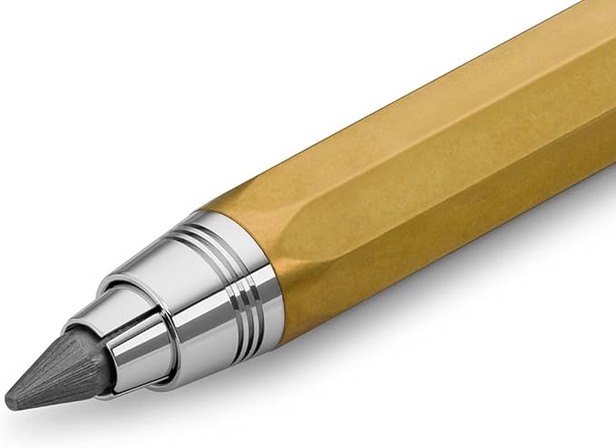 Kaweco SKETCH UP Clutch Pencil 5.6 mm 5B Brass I Exclusive Mechanical Pencil with Lead Refill I Pencil 10.5 cm