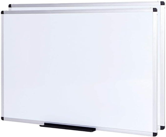 VIZ-PRO Magnetic Whiteboard/Dry Erase Board, 48 X 48 Inches, 2 Pack, Silver Aluminium Frame