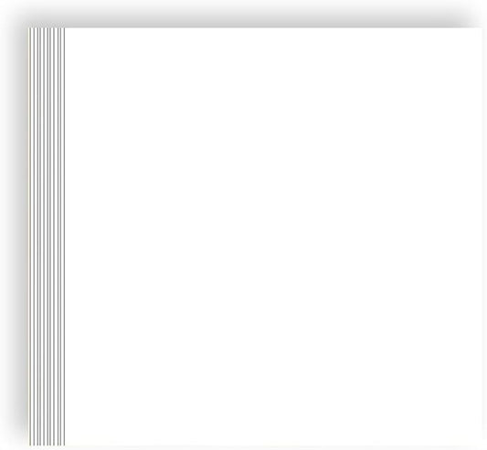 100 Sheets White Cardstock Thick Paper - Blank Heavy Weight 350gsm Cover Card Stock for Invitations,Stationery Printing,Scrapbooking,Crafts,DIY Cards, Paper Crafting (5x5 Inches)