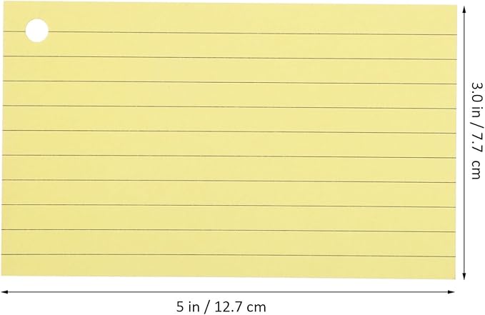 150 Pcs Colored Index Cards: 3 x 5 Ruled Index Cards with Ring,Heavy Colored Note Cards Punched Lined Flashcards for School Learning Game Card