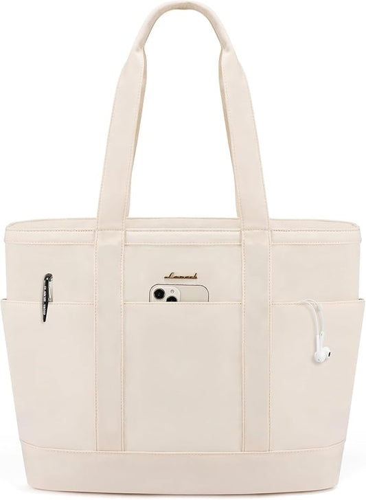 LOVEVOOK Tote Bag for Women，Lightweight Work Bag for Teacher, 15.6 Inch Laptop Bag，Large Shoulder Bag