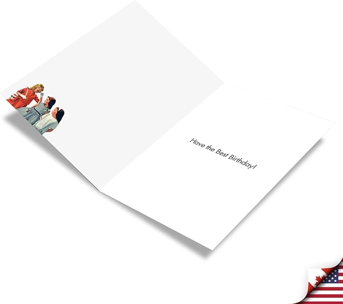 NobleWorks - 1 Funny Women's Birthday Card - Hilarious Bday Greeting Card with Envelope, Sassy Celebration - Listen Up C7026BDG