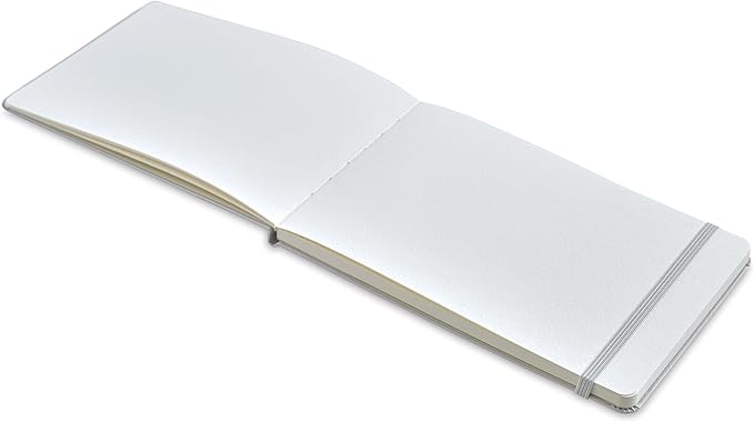 Moleskine Art Watercolor Album, Large, Plain, Cool Gray, Hard Cover (5 x 8.25)