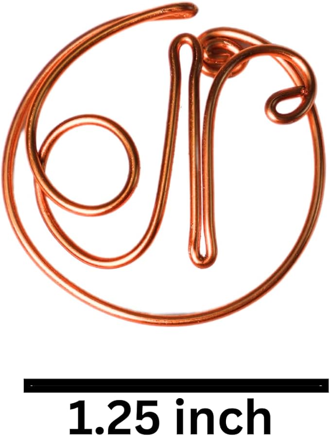 Personalized Initial Copper Bookmark, Set of 5, Handmade Copper Gift for Her, Him, Couple on Birthday, Wedding Anniversary, Alphabet Bookmark (N)