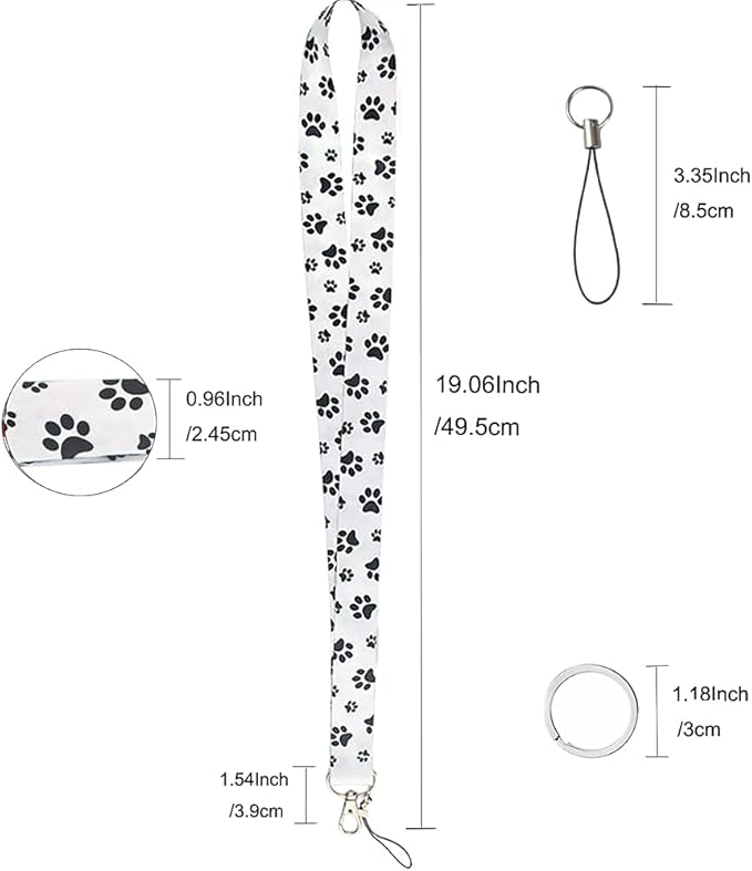 Yiflin Cute Neck Lanyard for Keys, Wallet, Id Card Holder, Cool Keychain Lanyard for Women, Men, Teacher