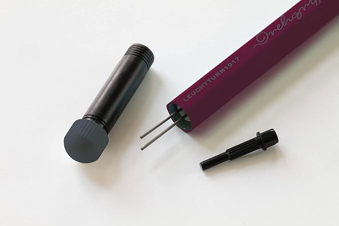 LEUCHTTURM1917 - Drehgriffel Mechanical Pencil - Refillable Writing Stylus with 0.7 mm HB Graphite Lead (Black)