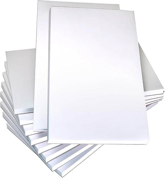 NextDayLabels Note Pads - 10 Pack of 50 Sheet Pads (3 x 5 Inches, White, Minimalist Style)