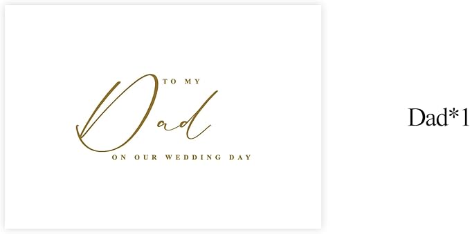 LADY&HOME To My Dad on My Wedding Day Card