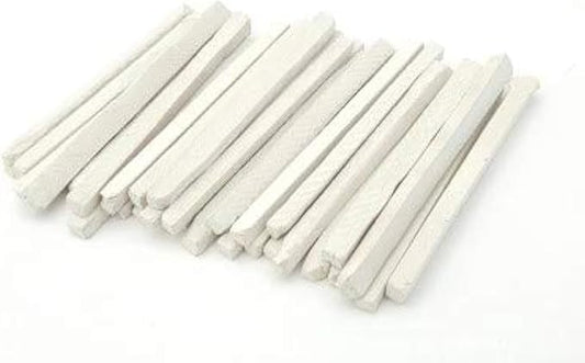 Underfur Sheet White Slate Pencils, Cut from Natural Stone (Pack of 50pcs)