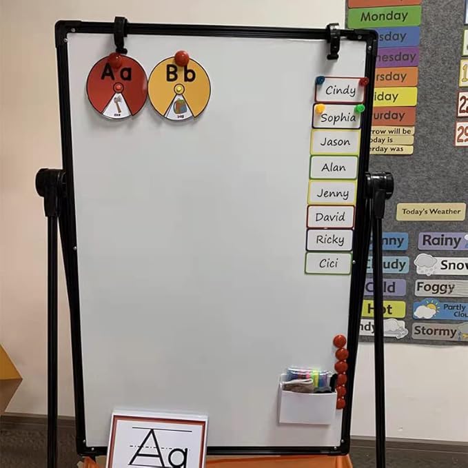 Magnetic Dry Erase Labels Larger 12"x 4", Big Dry Erase Magnetic Labels for Whiteboards, Fridge, School Classroom, Pack of 8