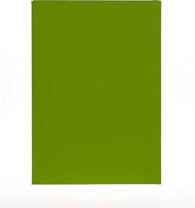 Collins Essential 2025 Business Diary - A4 Day to a Page Planner with Leathergrain Hardback Cover - Lime - ESSA41.64-25