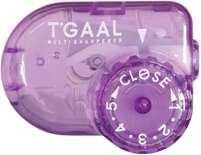 KUTSUWA STAD T'GAAL Angle Adjustable Pencil Sharpener, Translucent Purple, 1 ea. (RS036PU)