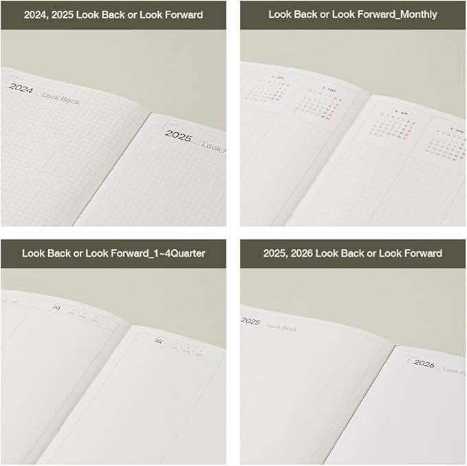 [ORODA] 2025 PDS (PLAN DO SEE) Diary, Weekly and Monthly Planner for Organization and Planning, 10 Minutes Time Block, Italian PU Hard Cover, 5.8” x 8.2”