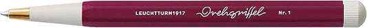 LEUCHTTURM1917 - Drehgriffel Writing Pen (Port Red) - Ballpoint Pen with Royal Blue Ink Included