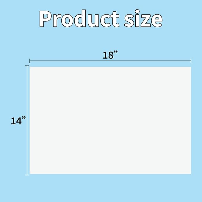 50Pcs White Poster Board,14x18 White Poster Paper Blank Graphic Display Board Poster Board Bulk for School Arts,Classroom Crafts