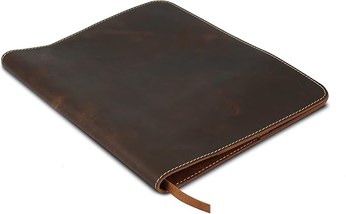 Large Size Journal Cover for hard cover notebook, Rustic Leather Journal Cover (8.5 x 11 inches), Full Grain Leather Journal Cover, Handmade - Brown