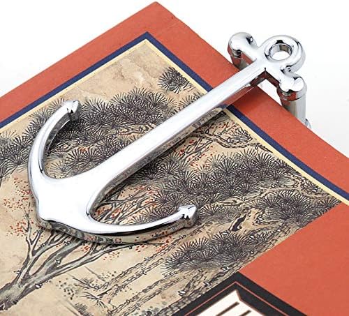 Creative Anchor Bookmark for Reading Hands Free Metal Bookmark Page Holder Book Holder Students Teachers Graduation Gifts School Office Supplies (Silver)