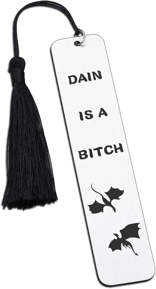 Funny Bookmark for Book Fans Merch Merchandise Bookmark Gifts Dragon Bookmark Gift for Women Men Friend Book Lover Bookish Bookworm Book Nerd Book Club Gift Idea Birthday