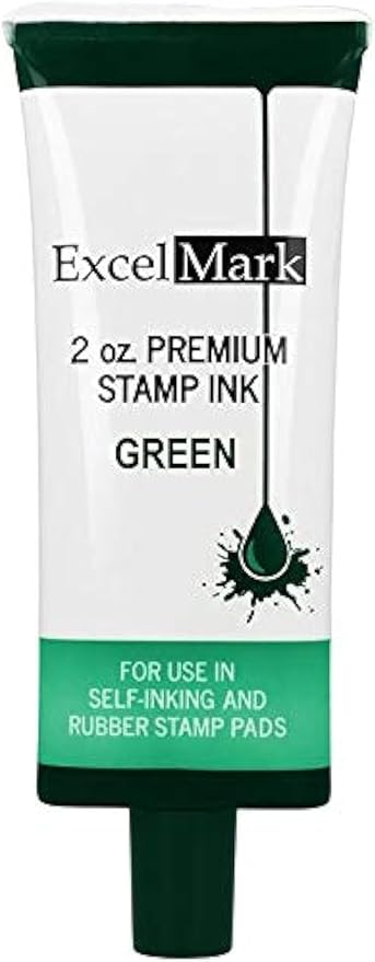 Self Inking Stamp Refill Ink - 2 oz. - Green Ink