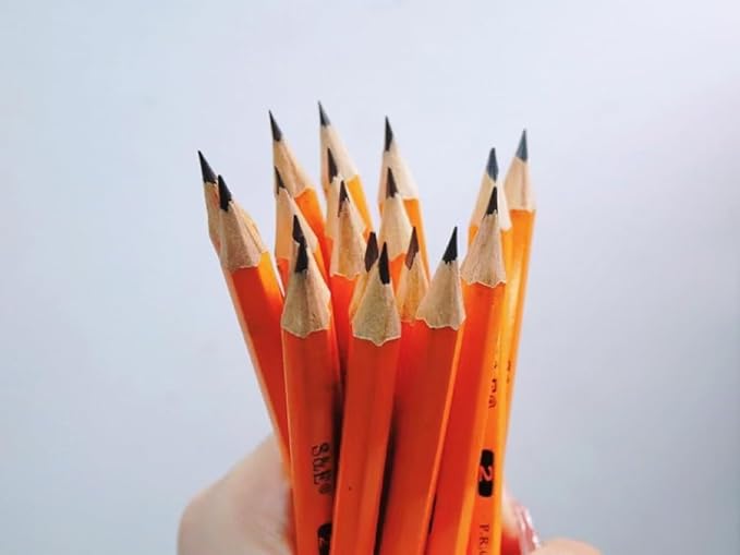 SKKSTATIONERY Half Pencils with Eraser Tops, Golf, Classroom, HB Pew Pencils, Hexagon, Pre-sharpened