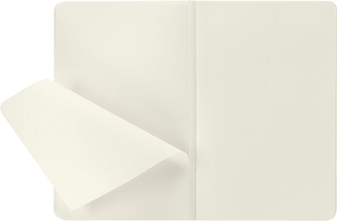 Moleskine Volant Journal, Soft Cover, Pocket (3.5" x 5.5") Plain/Blank, Coral Orange/Aqua Blue, 80 Pages (Set of 2)