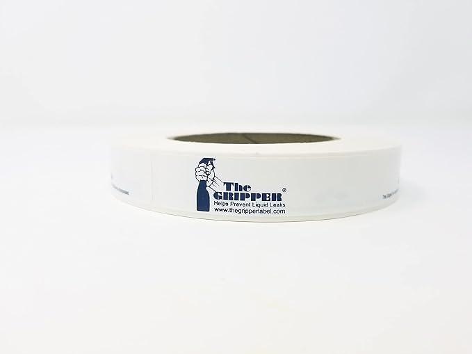 Stops Liquid Leaks, 3/4*6inch, 250 Labels with plastic food bag (100 packs) 3/4inch gripper seal + plastic food bag (100 packs)