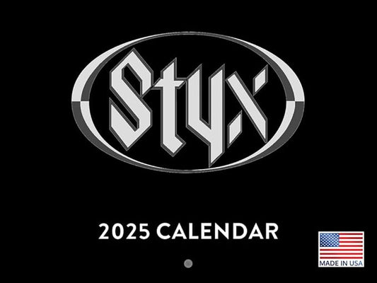 Styx Calendar 2025 Wall Calander Monthly Music Rock Band Merch 12 Month | American Made In The USA