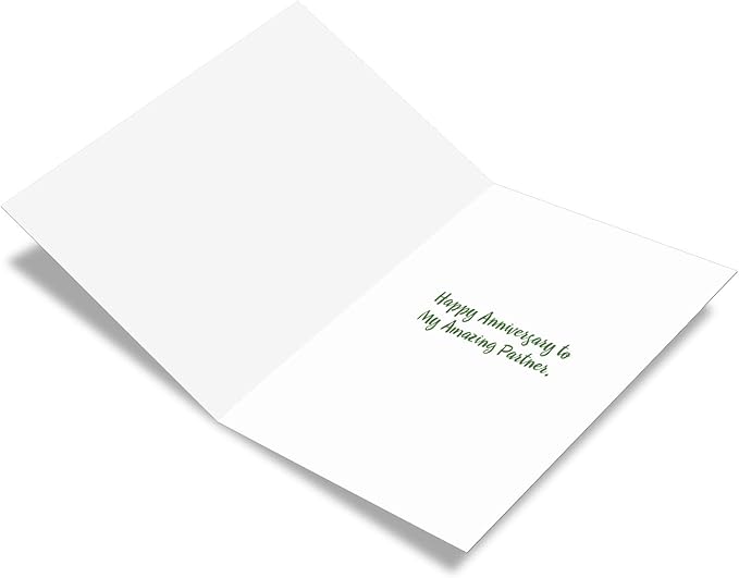 NobleWorks - Funny Anniversary Greeting Card - Romantic Spouse Humor, Married Couples Anniversary Notecard - Not Sick of You C6857ANG