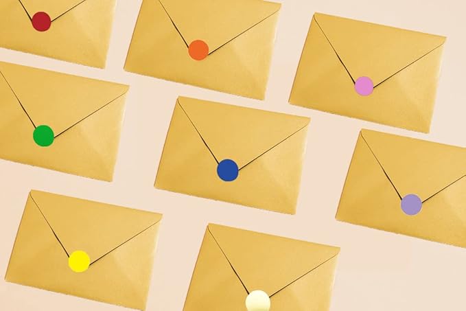 1200 Pieces 0.75 Inch Round Color Coding Label Garage Sale Stickers Blank Yard Sale Price Stickers Permanent Adhesive Dots with Perforation Line (Gold)