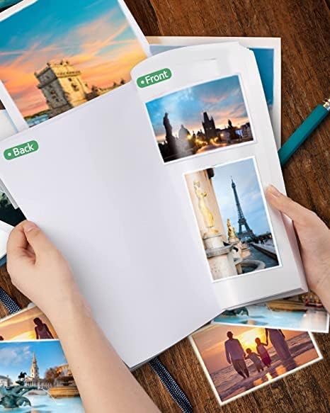 Gwybkq Glossy Printable Vinyl Sticker Paper for Inkjet Printer 150 Sheets 8.5"x11" Adhesive White Labels Decal Papers