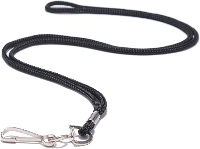 Extra Thick Horizontal ID Card Name Tag Badge Holder with Waterproof Type Resealable Zip (Holders with lanyards, 50 Packs)