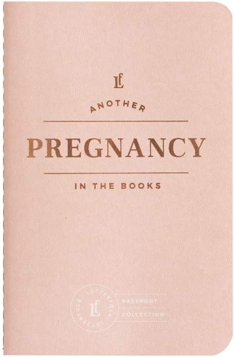 Letterfolk Pregnancy Passport Journal — Pocket-sized Maternity Milestone Book (3.5" W x 5.5" H)